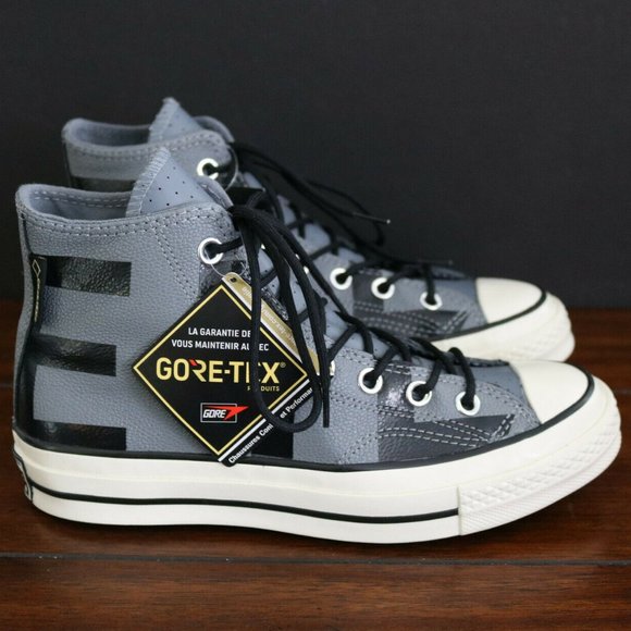 Converse Men's Chuck 70 Hi Gore-Tex Leather Grey - Picture 2 of 11